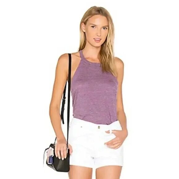 Chaser Revolve Triblend T-Back Tank in Peony Women’s Top SZ M - Picture 1 of 12